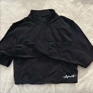 Alphalete Midnight Black Zip-Up Jacket